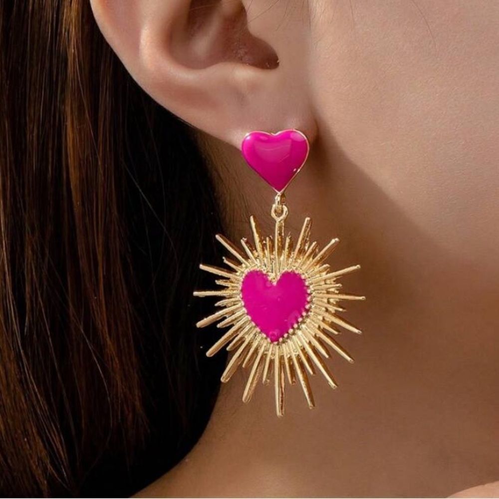 3for$20 1pair Geometric Minimalist Charm Oil Drop Heart Earrings
